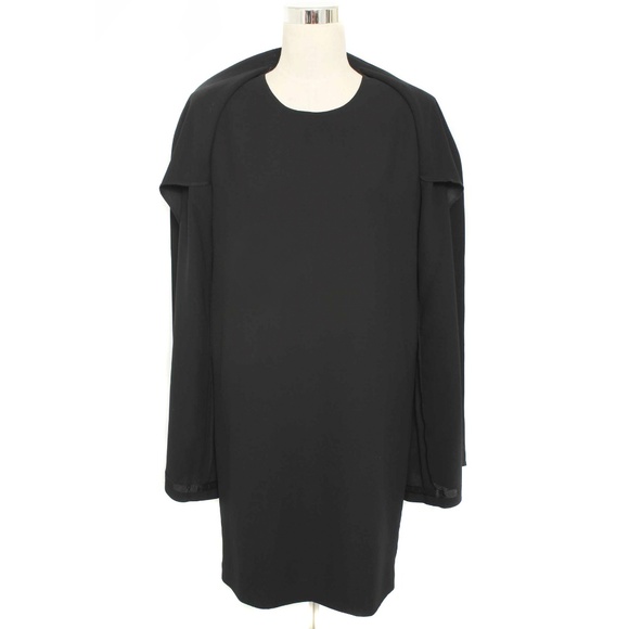 JONES NEW YORK Black Cocktail Evening Dress with Attached Embellished Jacket - Picture 2 of 6